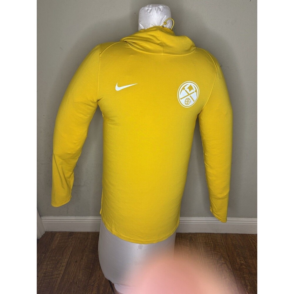 Nike Denver Nuggets Dri-FIT Long Sleeve Shirt Yellow Men's XL NBA Team Logo